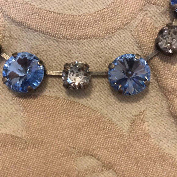 Blue and Clear Stone Necklace - Picture 3 of 3